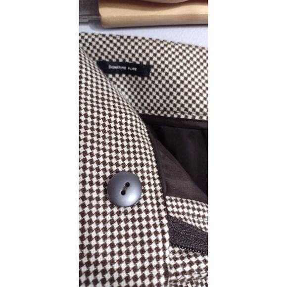Talbots Signature Flare light brown check wool trouser pant size 10 - Picture 11 of 13